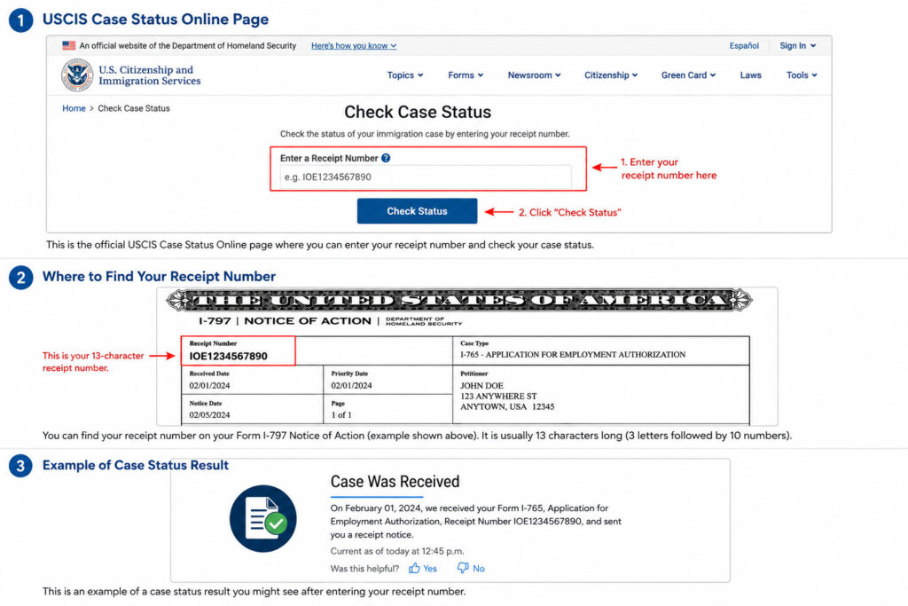 How to Check USCIS Case Status