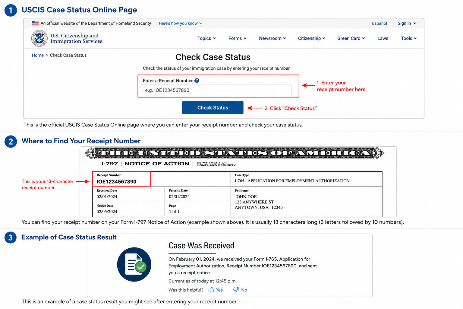 How to Check USCIS Case Status