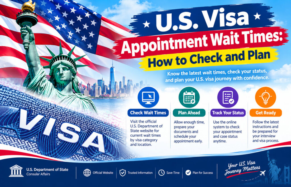 U.S. Visa Appointment Wait Times